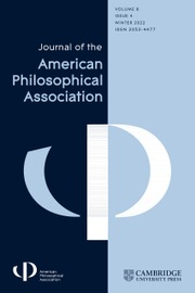 The Journal of the American Philosophical Association