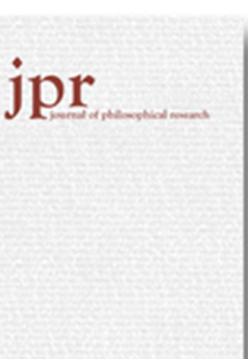 The Journal of Philosophical Research