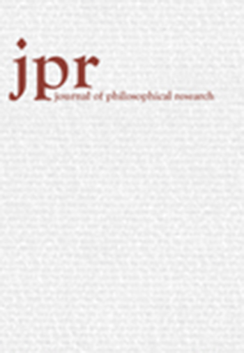 Journal of Philosophical Research
