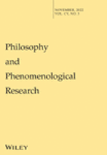 Philosophy and Phenomenological Research