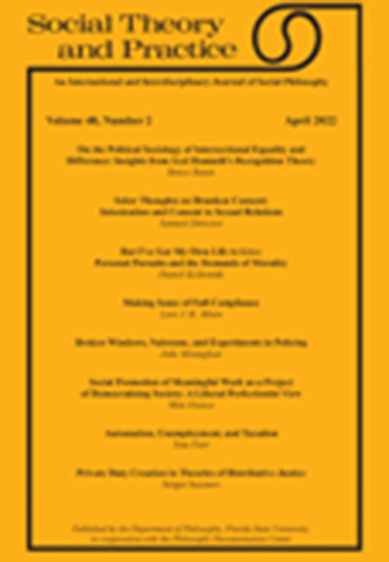 Social Theory and Practice