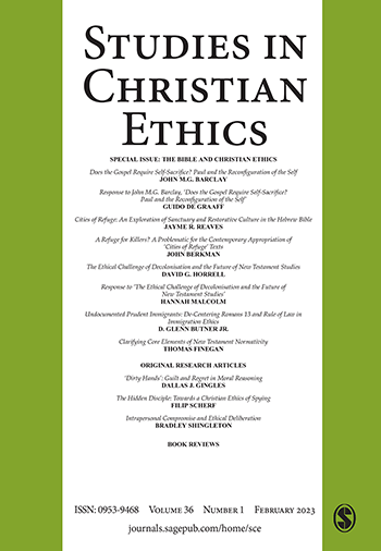 Studies in Christian Ethics